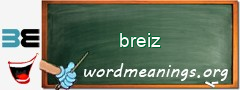 WordMeaning blackboard for breiz